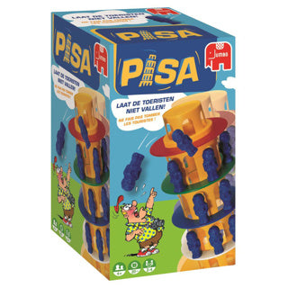Jumbo Tour de Pise - jeu d'action - à partir de 4 ans - 2 à 4 joueurs - jeu de société pour enfants - jeu familial