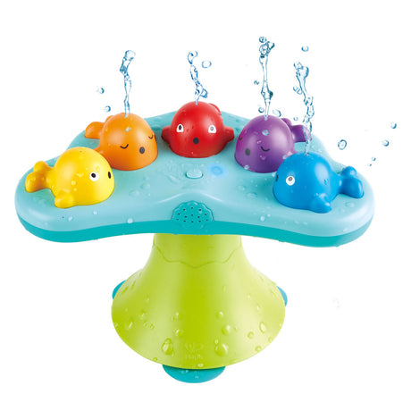 Fontaine musicale baleine Hape - jouets de bain avec musique et jets d'eau, à partir de 18 mois