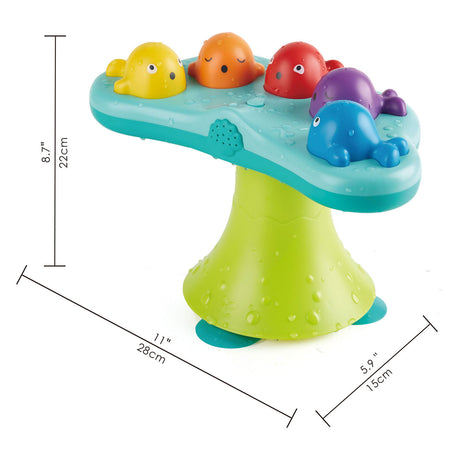 Fontaine musicale baleine Hape - jouets de bain avec musique et jets d'eau, à partir de 18 mois