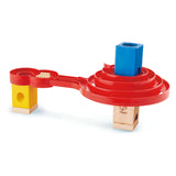 Piste de marbre torsadée en spirale double face Hape quadrilla. 9 pièces.