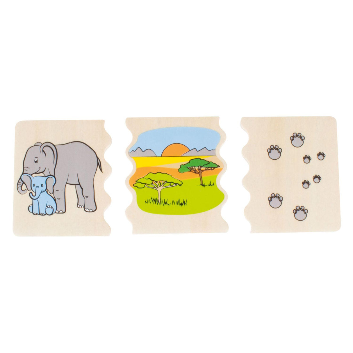 Beleduc cognito les mœurs des animaux reconnaissent le jeu d'enfant en bois