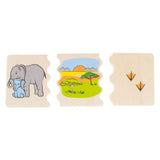 Beleduc cognito les mœurs des animaux reconnaissent le jeu d'enfant en bois