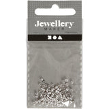 Perles à écraser Creativ company, d 2 mm, argent, 100 pièces 1 boîte