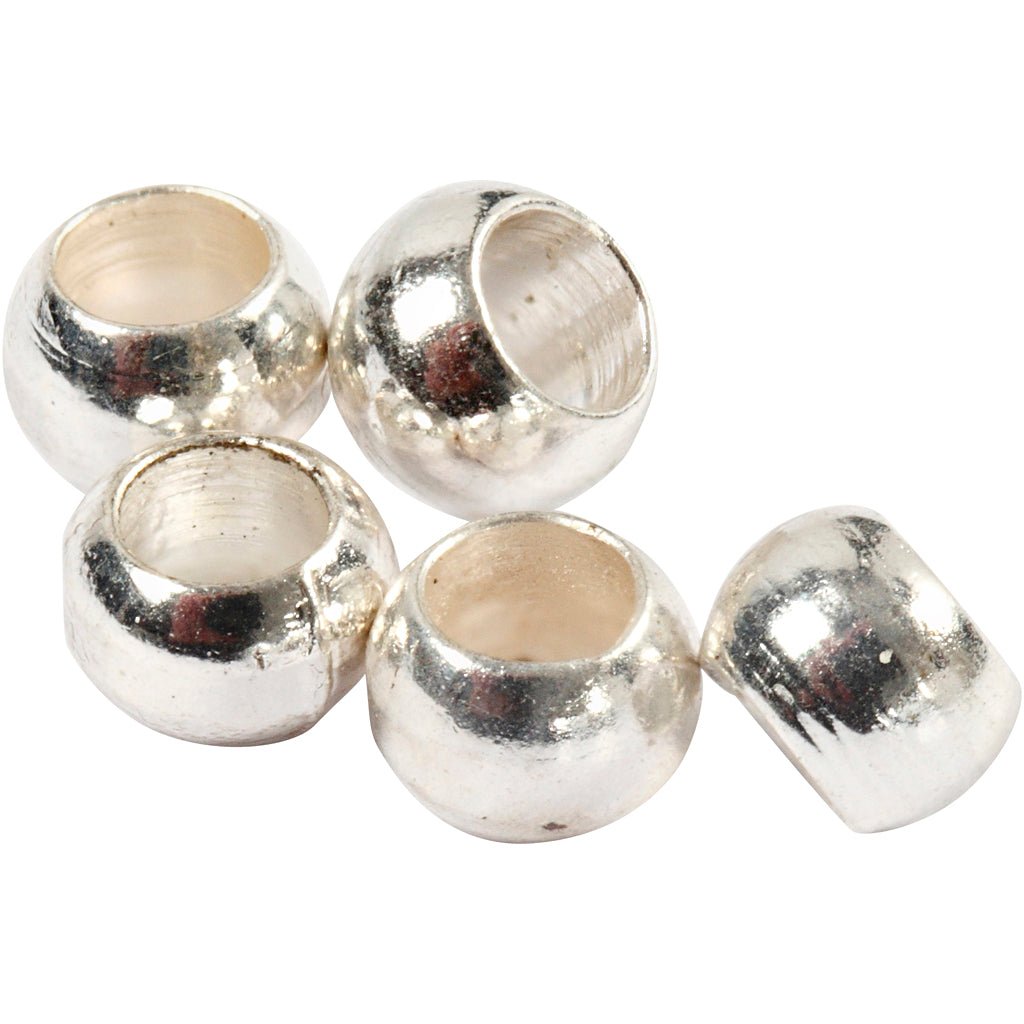 Creativ company perles à écraser, d 2 mm, argent, 1000 pièces 1 boîte