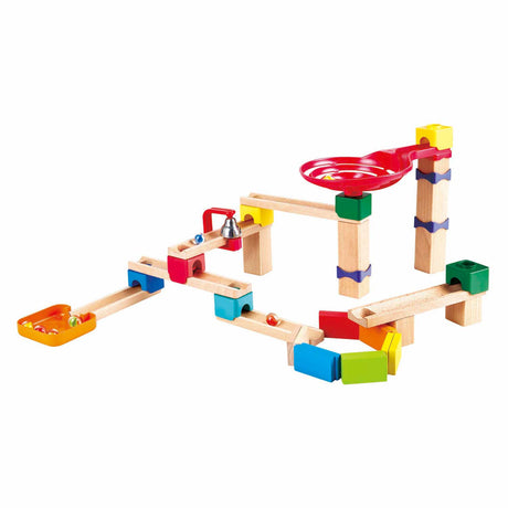 Jeu de dominos en bois et marbre Hape - 50 pièces.
