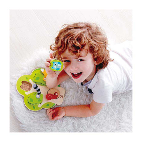 Puzzle Hape qui est dans l'arbre - 5 parties.