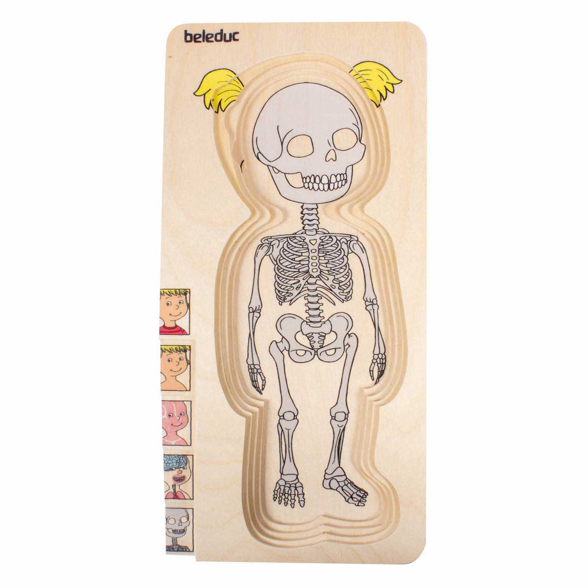 Beleduc puzzle en bois fille - 5 couches