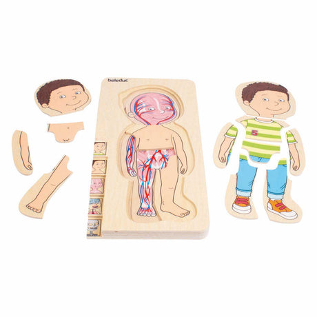 Puzzle en bois Beleduc garçon - 5 couches