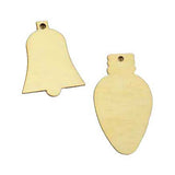 Mini pendentif de Noël artisanal en bois (par pièce)