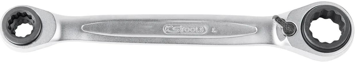 Ks tools ks-tools clé à cliquet gearplus 4 en 1 clé polygonale à cliquet 4 en 1