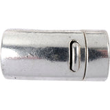 Fermoir magnétique Creativ Company, d 26 mm, diamètre du trou 10 mm, argent antique, 1 pièce