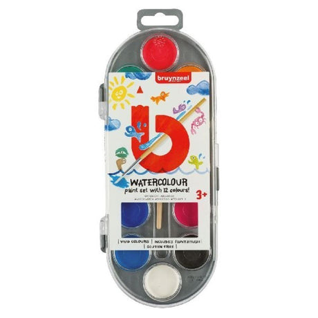 Bruynzeel aquarelle au pinceau 12 couleurs