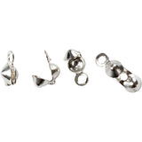 Cape de l'entreprise Creativ, l: 8 mm, d 3 mm, argentée, 100 pièces 1 boîte