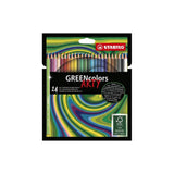 Abi stlo greencolors crayons de couleur arty étui de 24 pièces