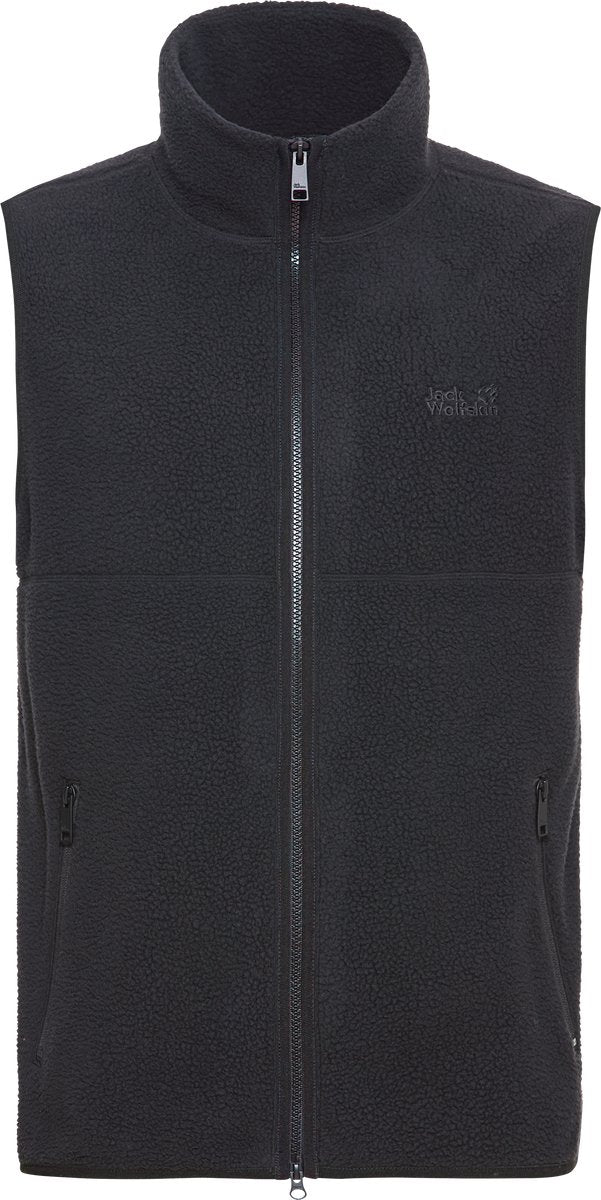 Jack Wolfskin Lite Curl gilet m hommes outdoorbodywarmer-noir