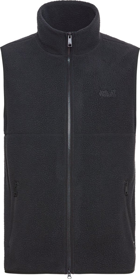 Jack Wolfskin Lite Curl gilet m hommes outdoorbodywarmer-noir