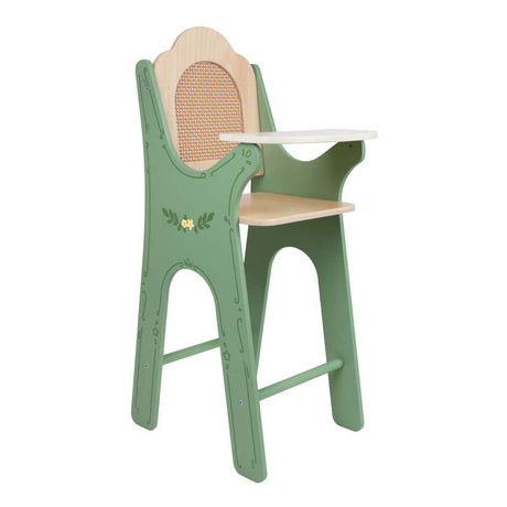Classic world vintage wooden doll feeding chair