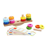 Jeu d'empilage d'équilibre en bois du monde classique, 26 pièces.