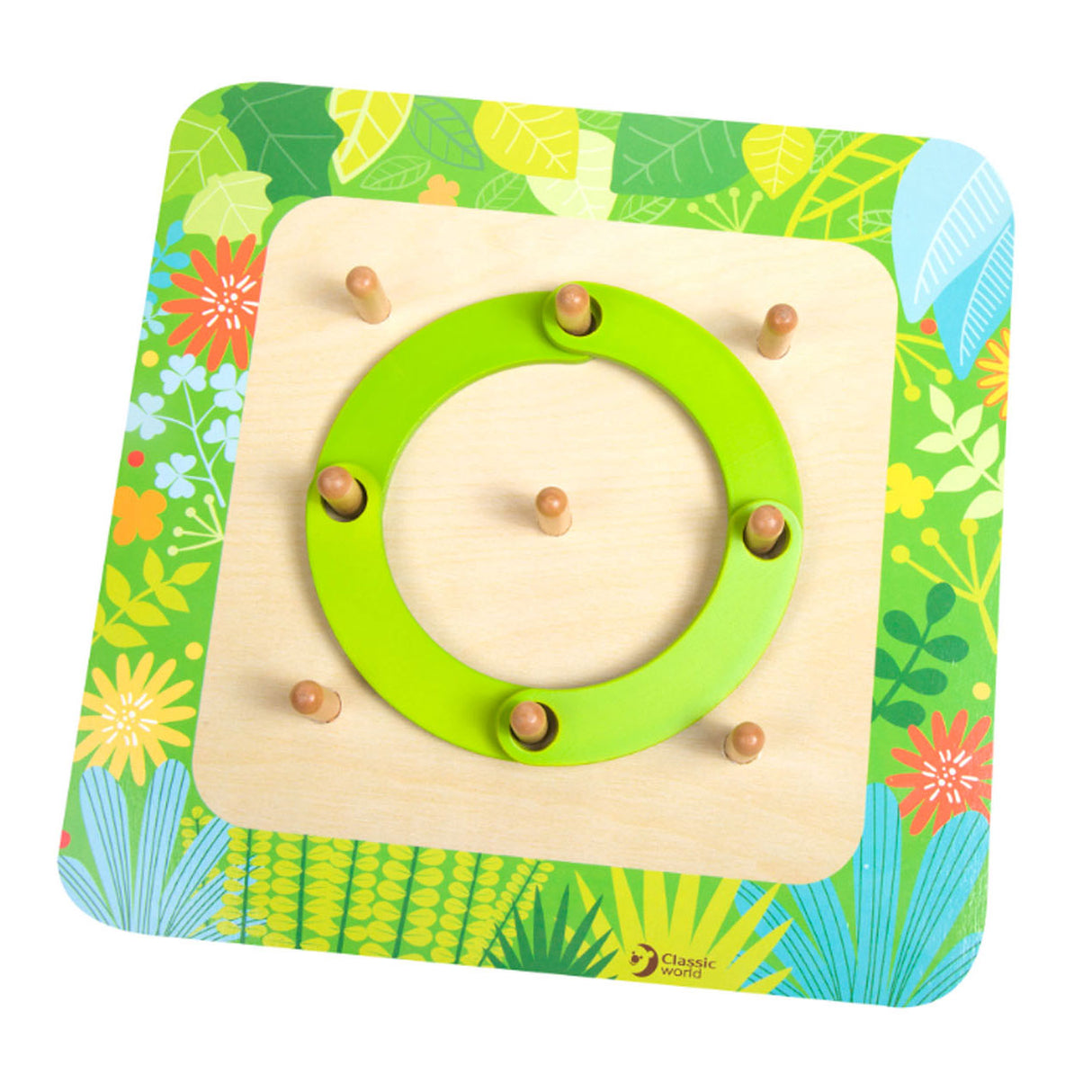 Classic World World my wooden learning puzzle, 29dlg.