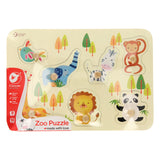 Puzzle à tenons en bois du monde classique, animaux sauvages, 7 pcs.