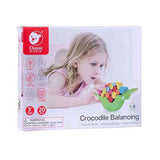 Jeu d'équilibre en bois Classic World World Crocodile, 20 pcs.