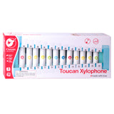 Toucan xylophone en bois du monde classique, 3 pcs.