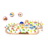 Klassisk World World Wood Train Set, 110dlg.