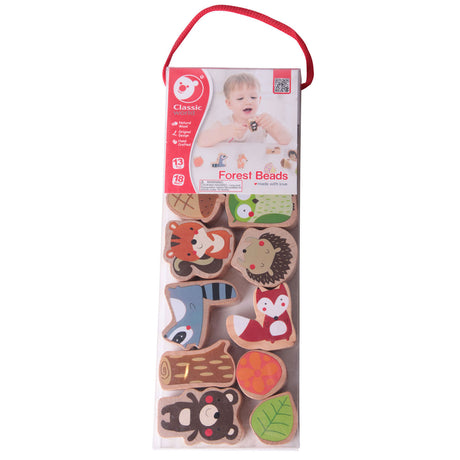 Classic World Wooden Responsed Perles Forest Animaux