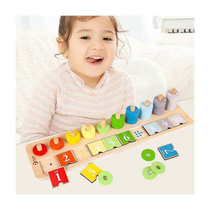 Comptoir empilable en bois Classic World World, 66 pcs.