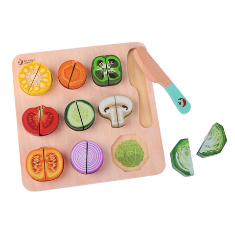 Légumes à couper en bois Classic World World, 20 pcs.