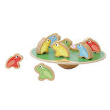 Pile du monde classique de nénuphar avec des grenouilles