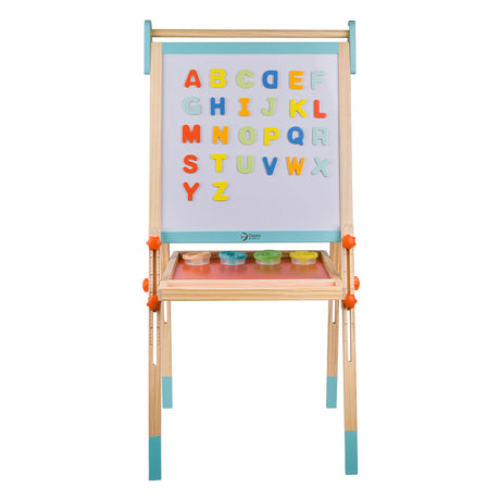 Tableau magnétique et tableau noir en bois Classic World 2en1, 39 pcs.
