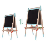 Aimant en bois mondial classique et tableau noir 2in1, 39dlg.