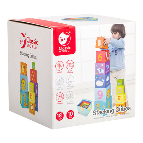 Blocs à empiler du monde classique, figurines et animaux, 10 pcs.