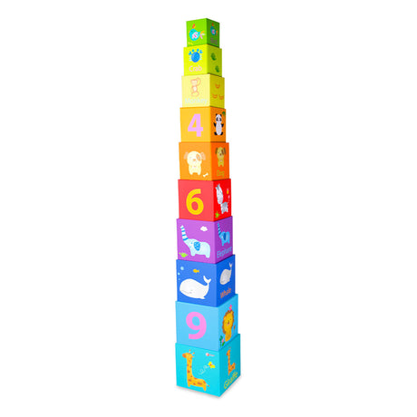 Blocs à empiler du monde classique, figurines et animaux, 10 pcs.