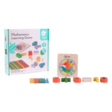 Jeu de mathématiques en bois du monde classique, 67 pcs.