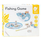 Sceau de jeu de pêche en bois du monde classique, 24 pcs.