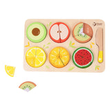 Puzzle de fractions en bois du monde classique, jouets éducatifs, 22 pièces.
