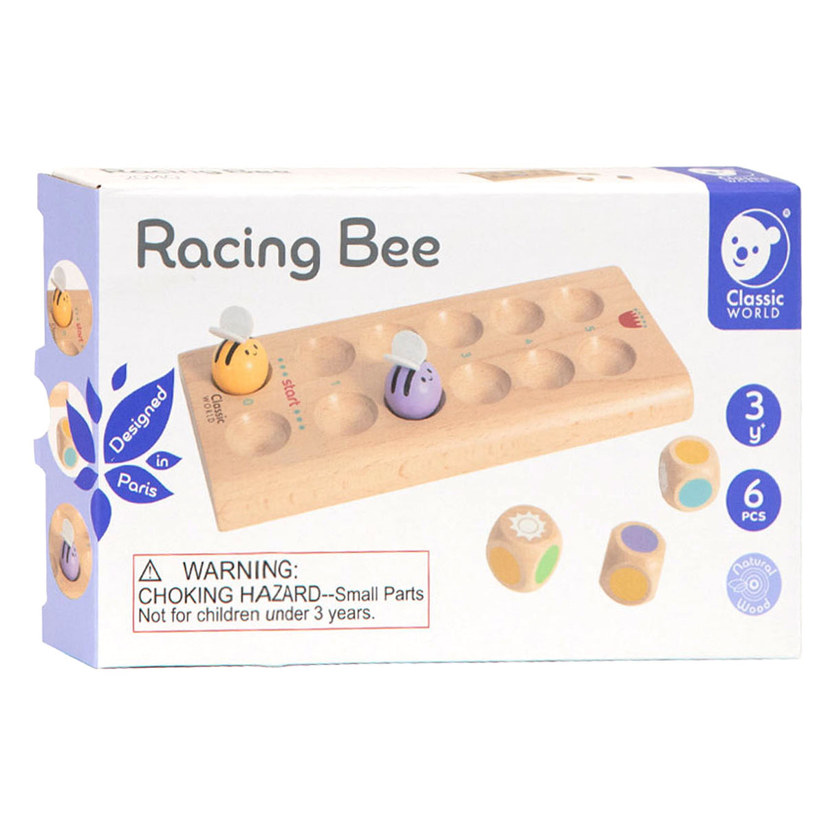 Race de bijen en bois classique du monde