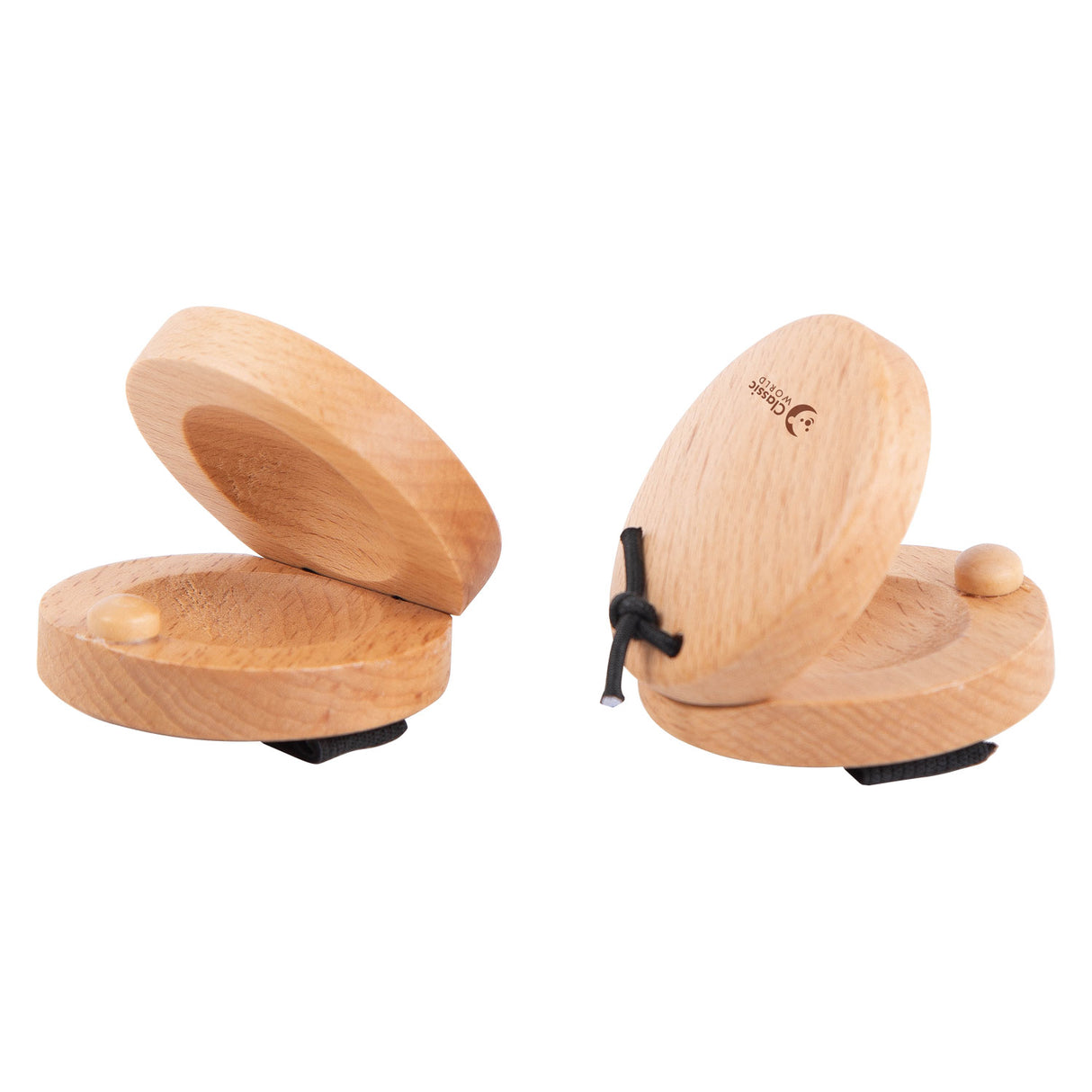 Castagnettes en bois du monde classique, 2 pcs.