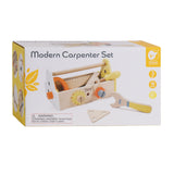 Classic World World Coffret de menuisier en bois avec boîte à outils, 18 pièces.