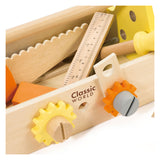 Classic World World Coffret de menuisier en bois avec boîte à outils, 18 pièces.