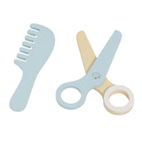 Ensemble de coiffeur de jeu en bois Classic World World moderne, 8 pièces.