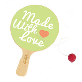 Racket en bois mondial classique avec bal sur cordon
