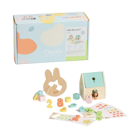 Lobbes toys bv classic world baby hello coffre à jouets 12-18 mois