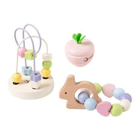 Ensemble de jeu pour bébé en bois du monde classique mara, 3 pièces.