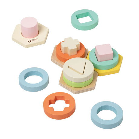 Lobbes Toys BV Classic World Jeu d'association de formes en bois