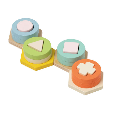 Lobbes Toys BV Classic World Jeu d'association de formes en bois
