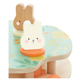 Jeu en bois de lapin rebondissant du monde classique