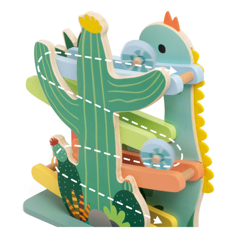 Dinosaure à billes en bois du monde classique, 4 pcs.
